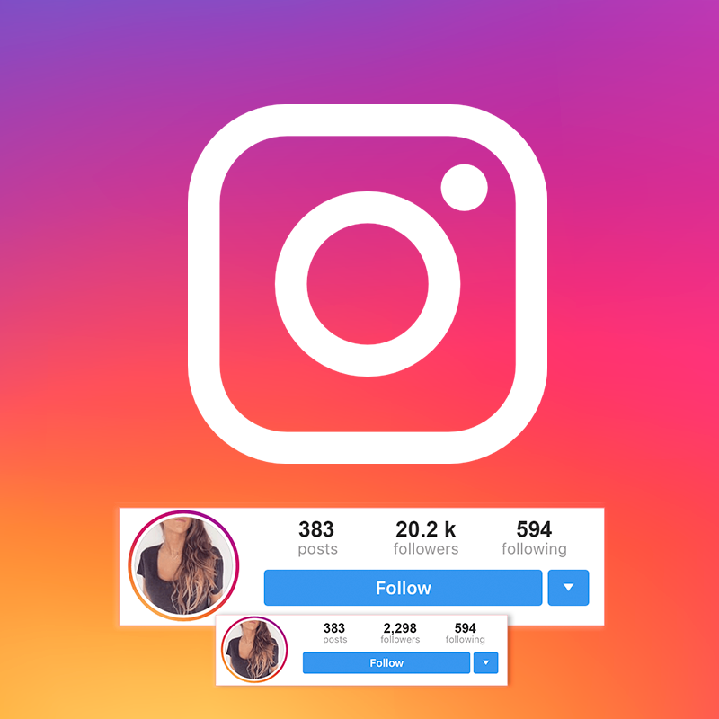 Incremento de 1000 followers en Instagram